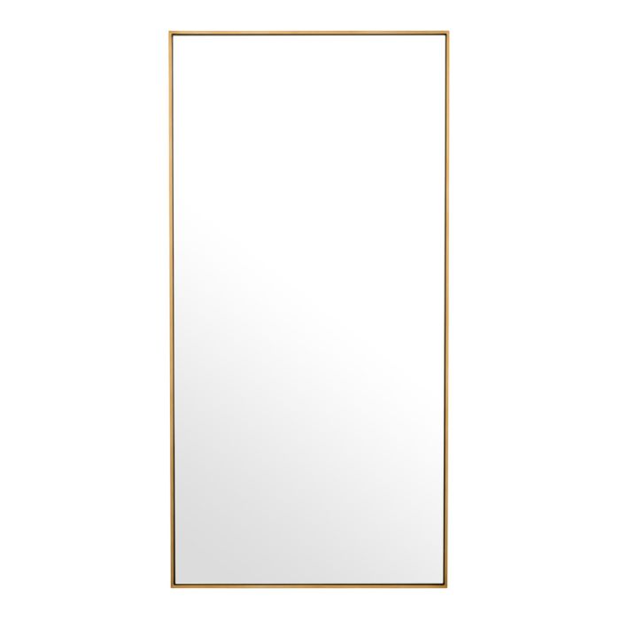 Bruges Wall Mirror in brushed brass finish