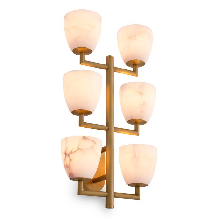 Avignon Alabaster Candelabra Sconce