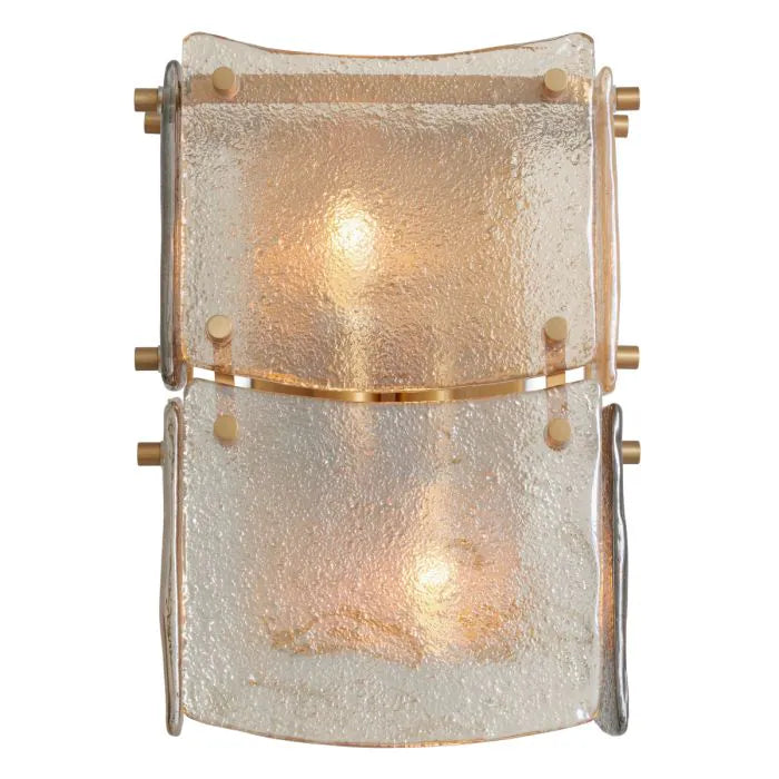 Cassis Fused Glass Wall Sconce, lifestyle