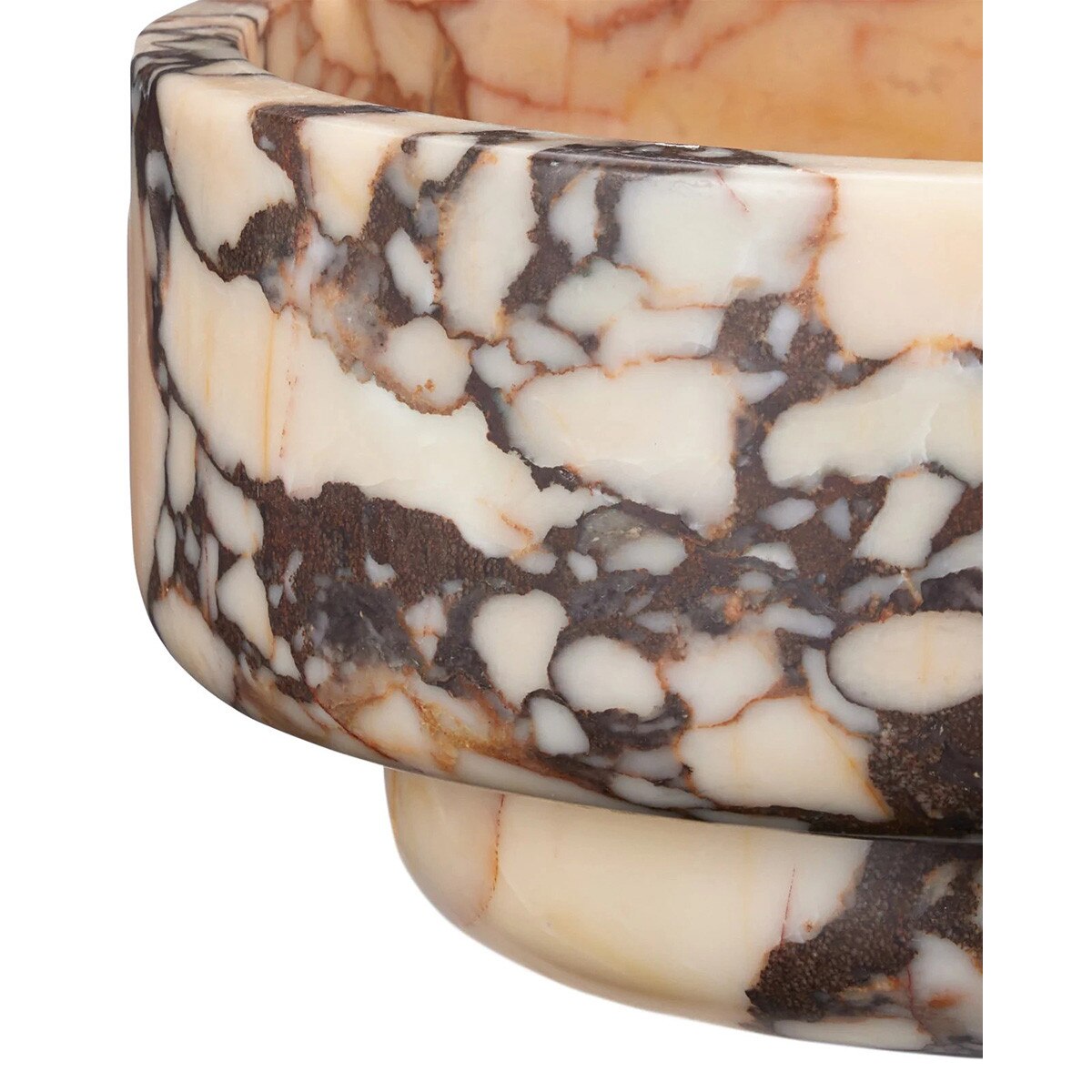 Amethyst Breccia Bowl pattern detail