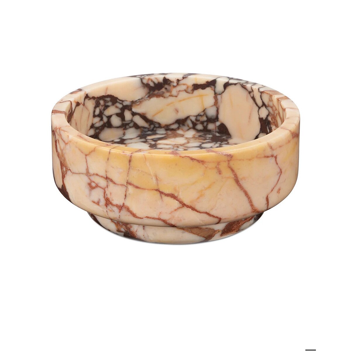 Amethyst Breccia Bowl styled with fruit