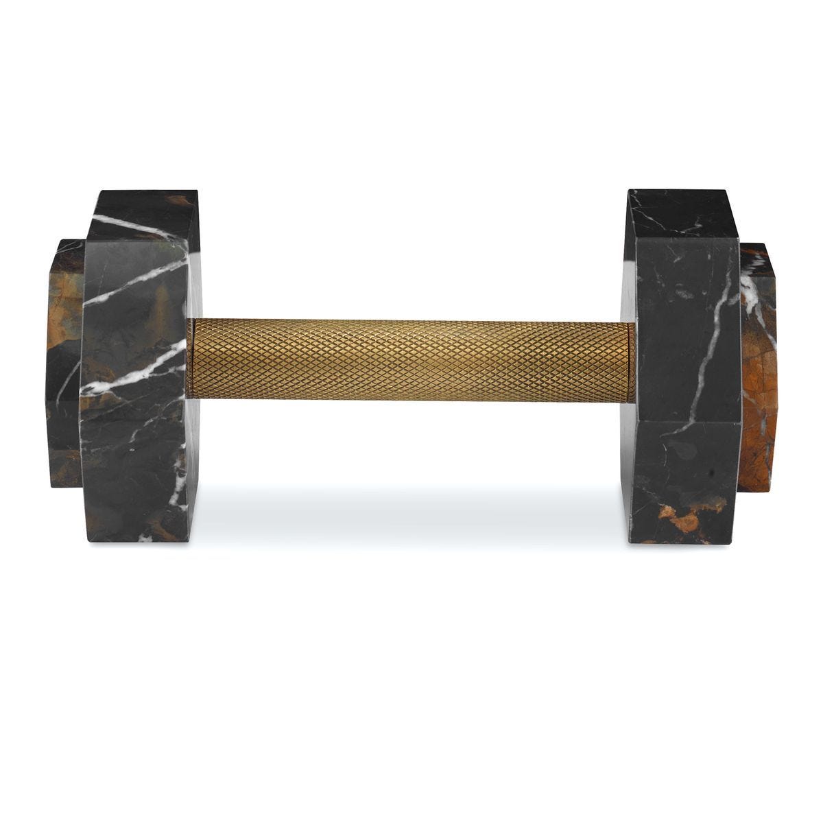 Asher Marble Dumbbell Sculpture — by Rachel Blindauer