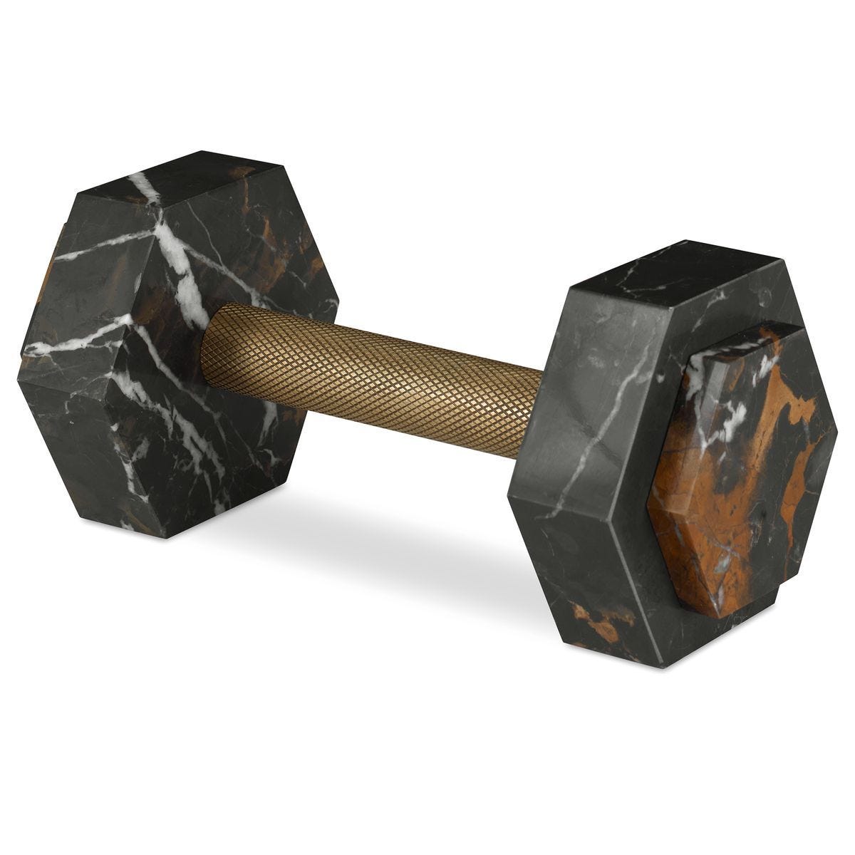 Asher Marble Dumbbell Sculpture — by Rachel Blindauer