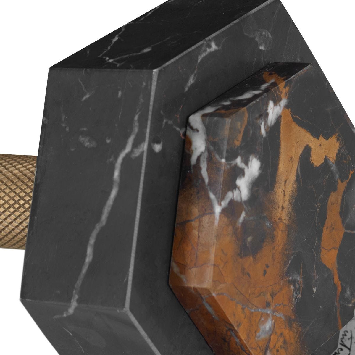 Asher Marble Dumbbell Sculpture — by Rachel Blindauer