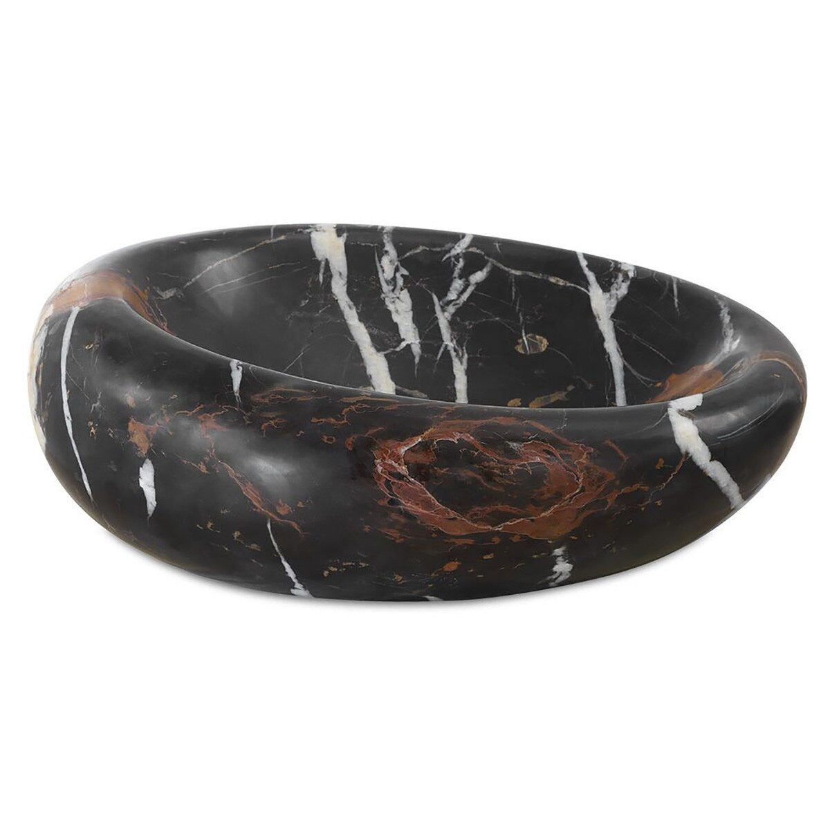 Cocoon Marble Bowl large in Michelangelo marble