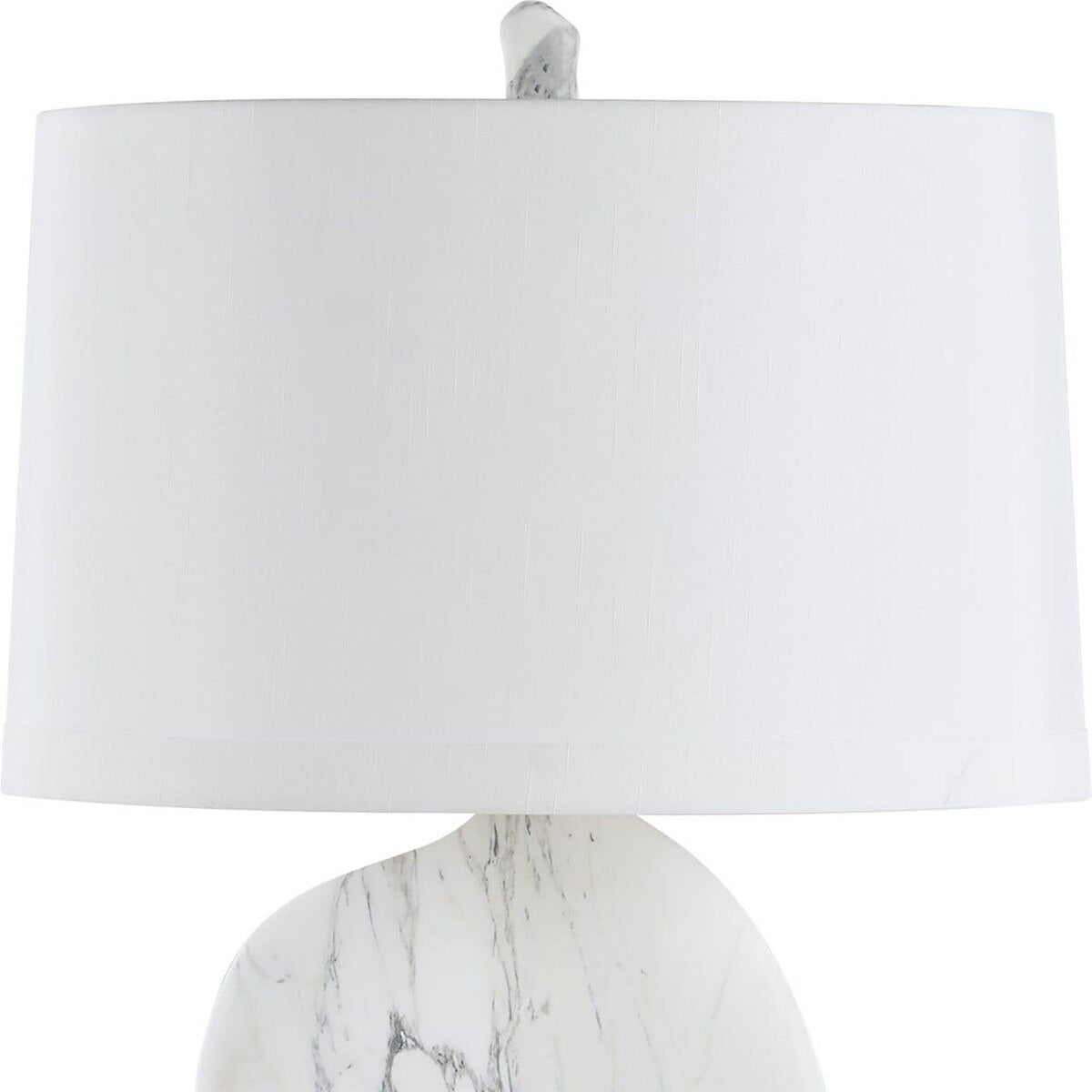 Contour Marble Table Lamp styled on console