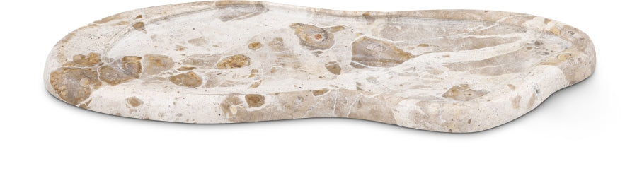 Curved marble catchall tray with sculptural form – Rachel Blindauer