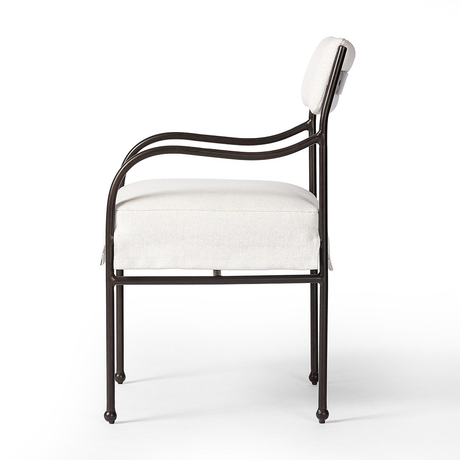 Four Hands Nevin Aluminum Outdoor Dining Chair angle