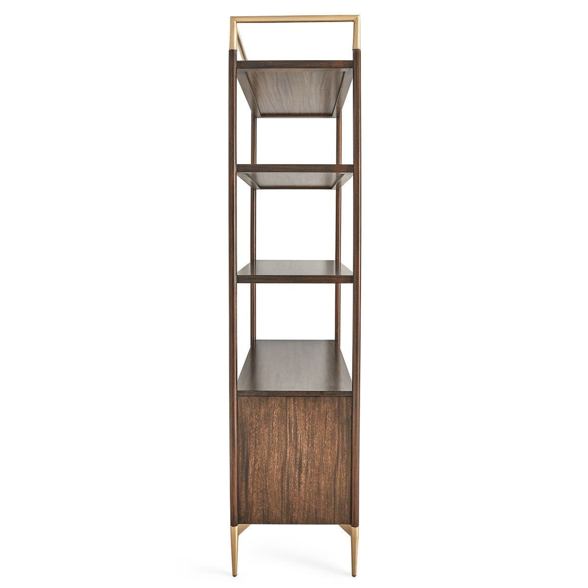 Hartwell Walnut Storage Étagère — by Rachel Blindauer