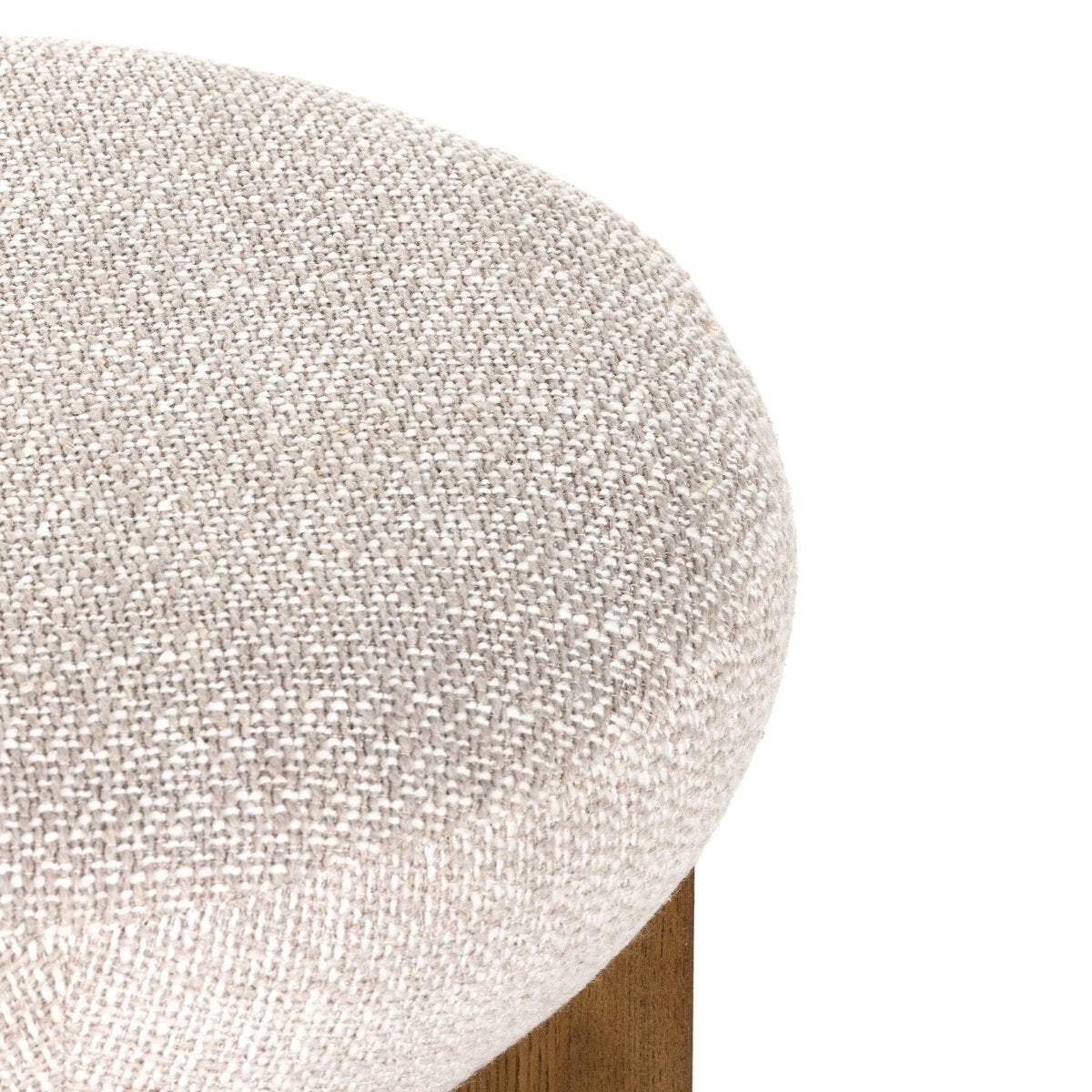 Close-up of a textured cushion on a white background