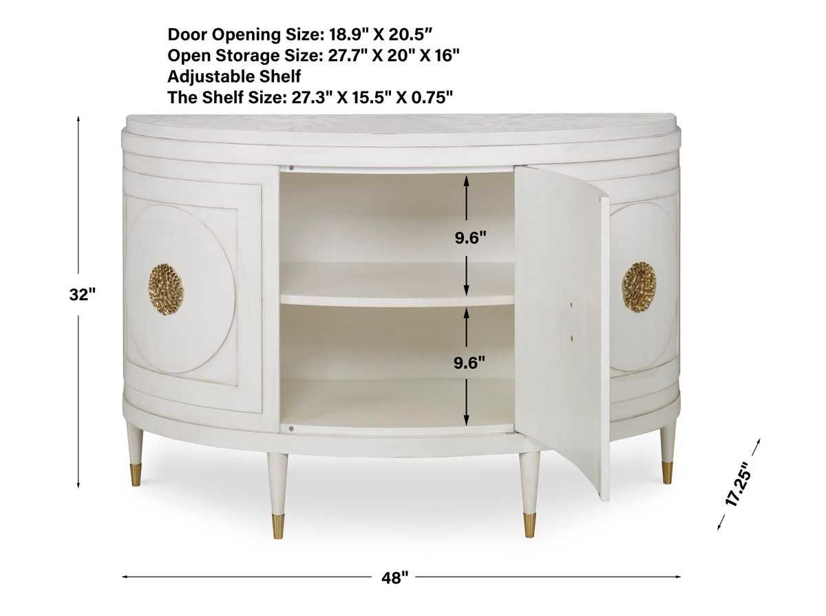 Lumière Starburst Console Cabinet — by Rachel Blindauer