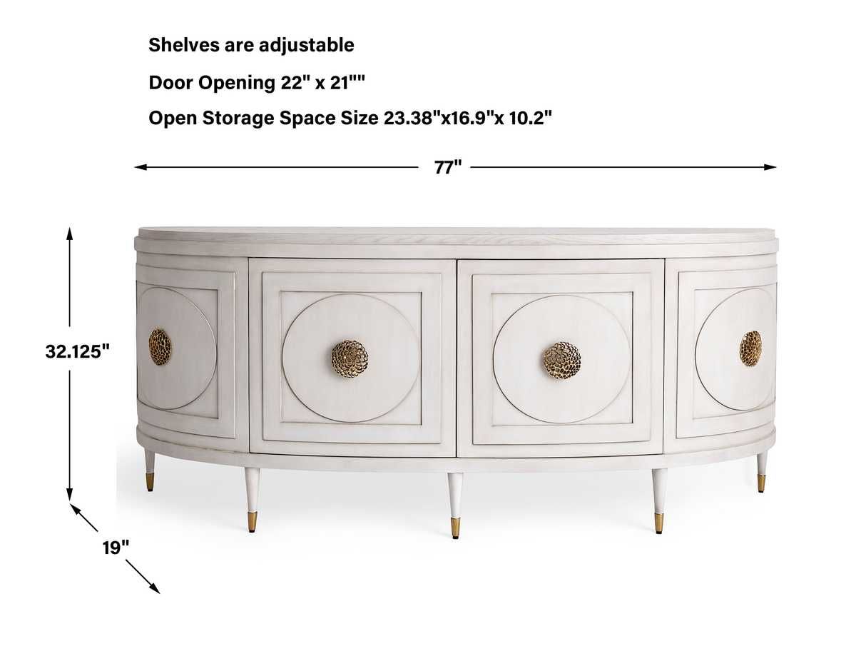 Lumière Starburst Console Cabinet — by Rachel Blindauer