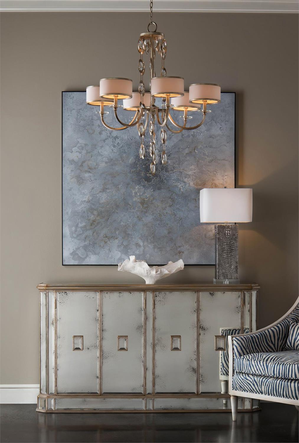 Mirage Acrylic Bowl - styled console