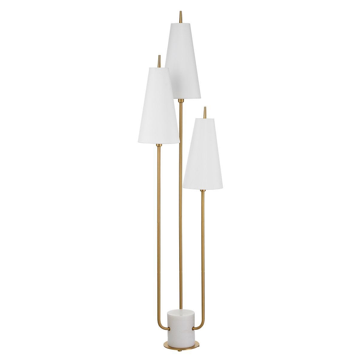 Odette Marble Candelabra Floor Lamp — by Rachel Blindauer