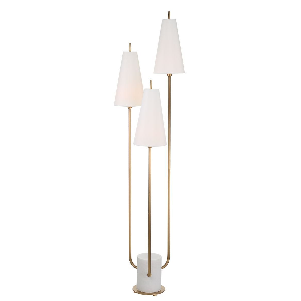 Odette Marble Candelabra Floor Lamp — by Rachel Blindauer