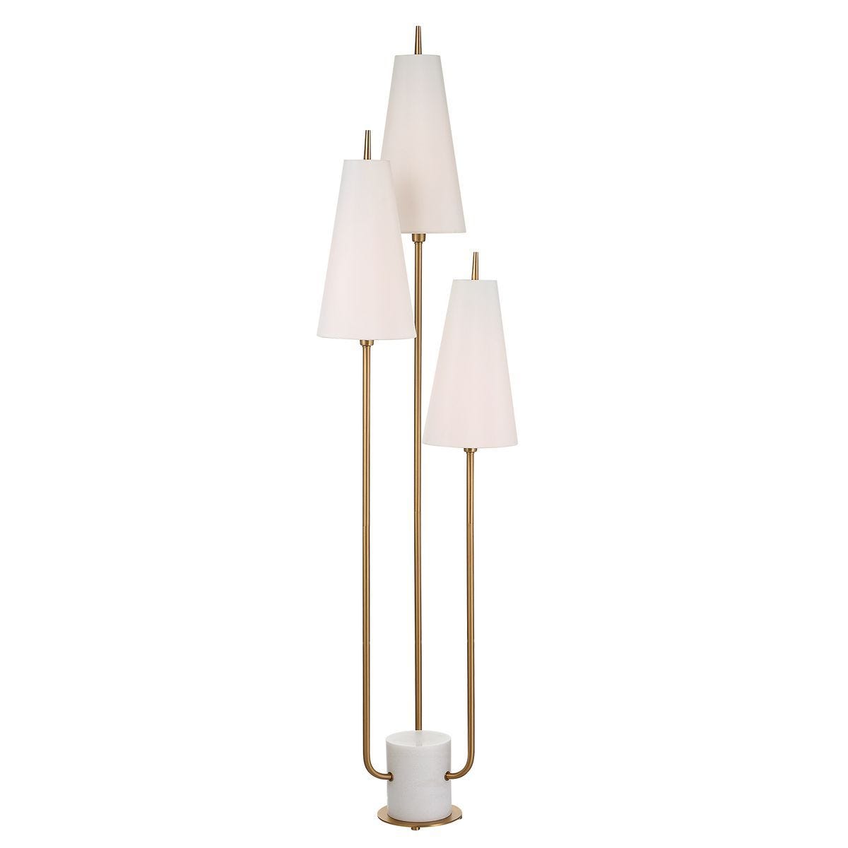 Odette Marble Candelabra Floor Lamp — by Rachel Blindauer