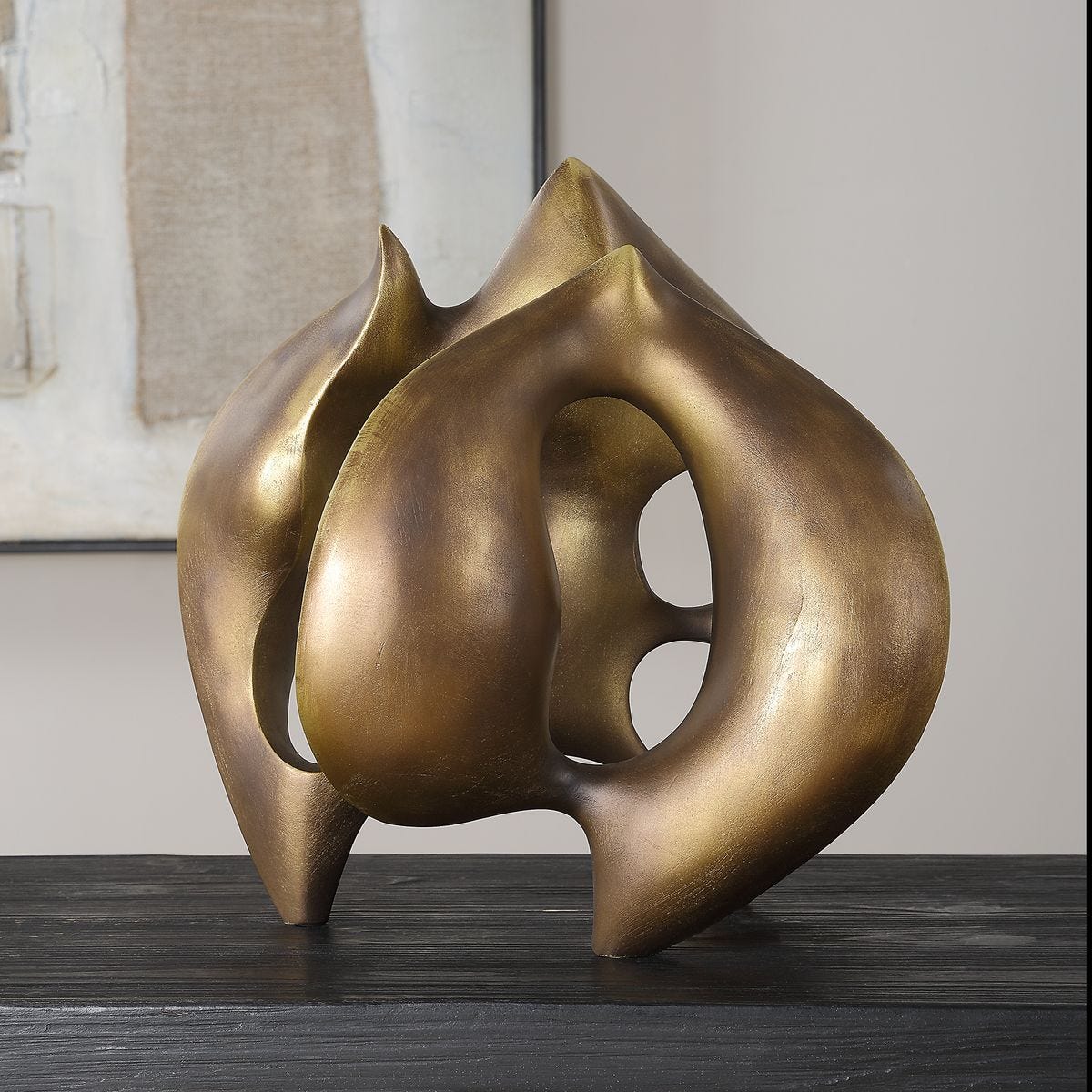 Seraphine Bronze Flow Sculpture — by Rachel Blindauer