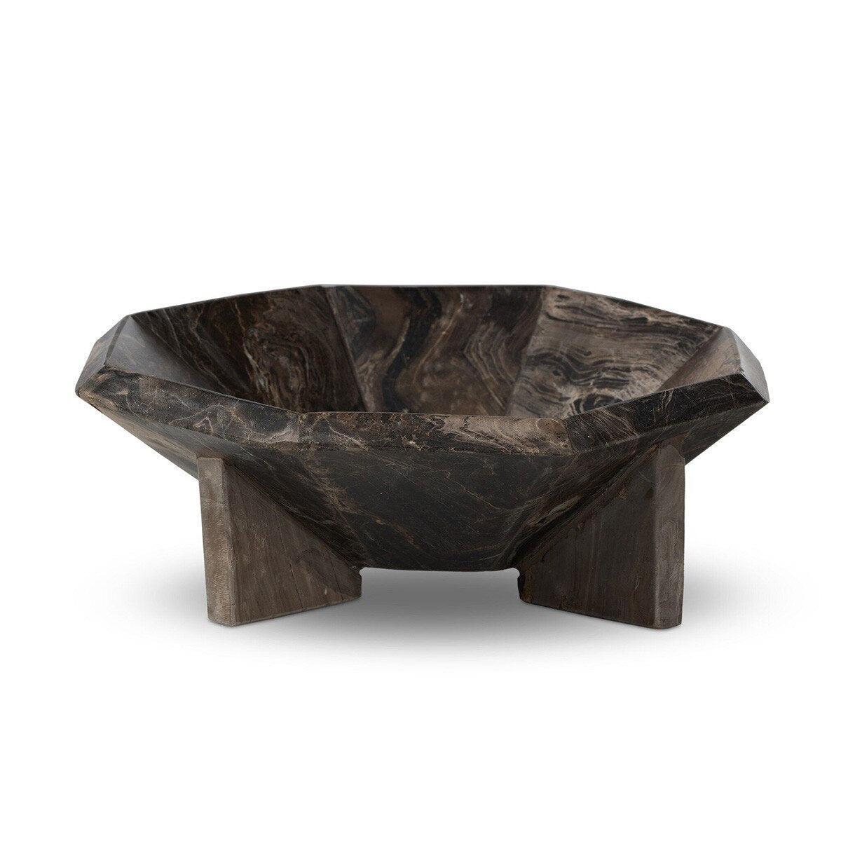 Strata Marble Bowl scale view