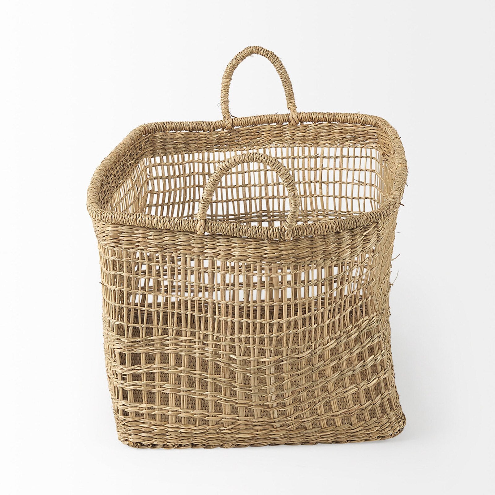 Tulum Seagrass Baskets handle detail