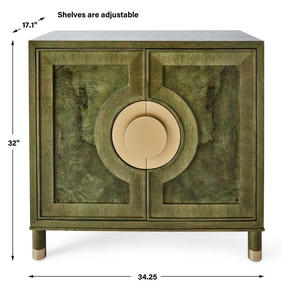 Versailles Olive Burl Cabinet — by Rachel Blindauer