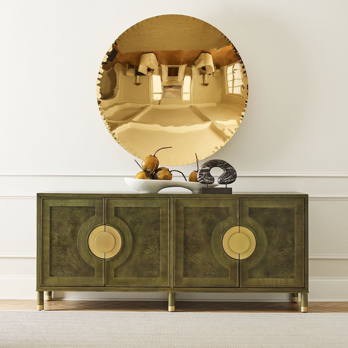 Versailles Olive Burl Cabinet — by Rachel Blindauer