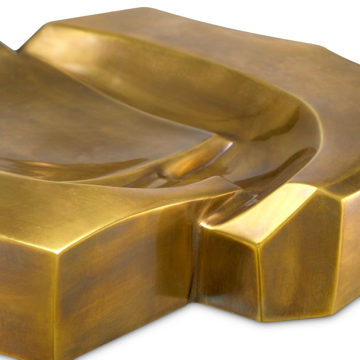 Belgrave Brass Sculptural Bowl detail