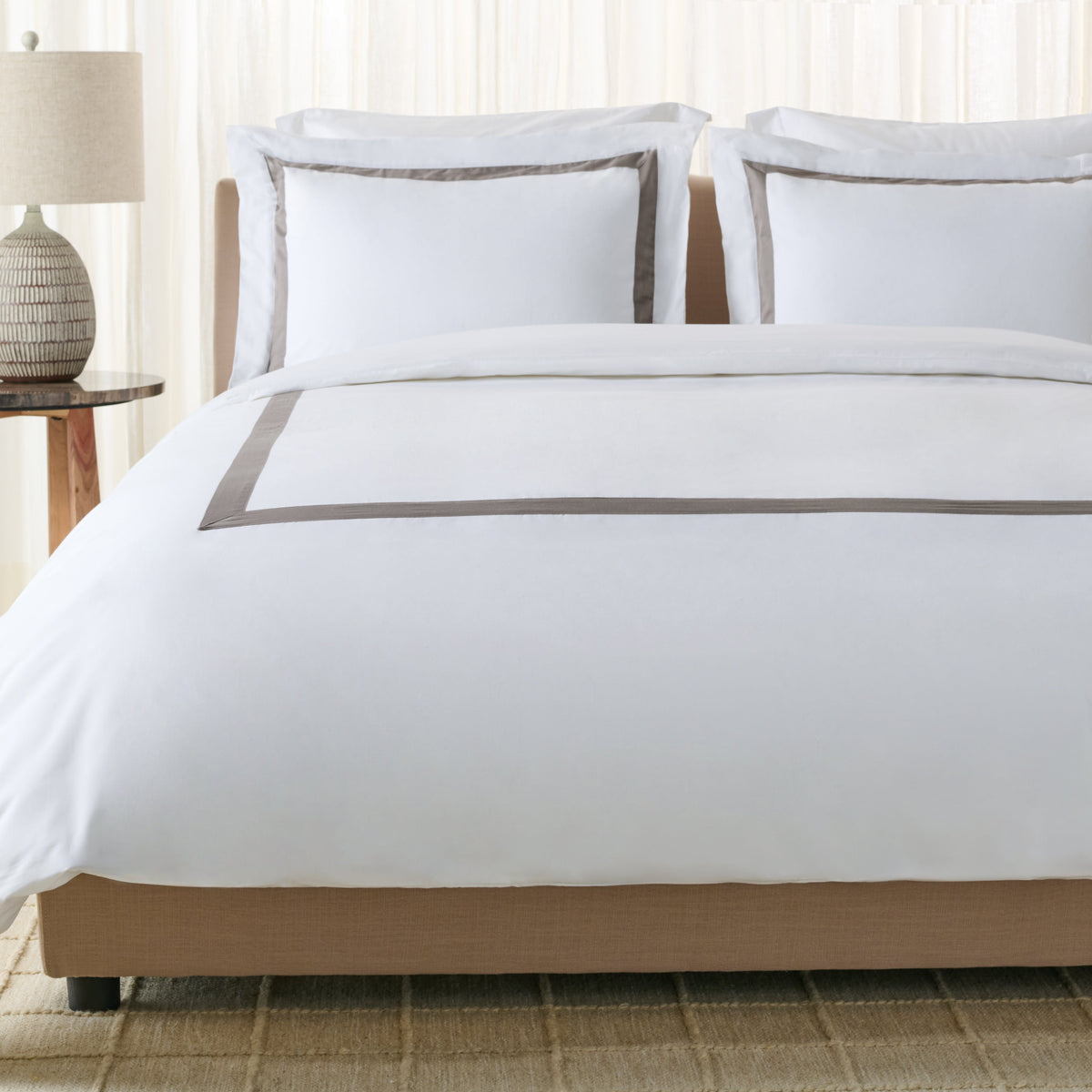 Bold Border Hotel Duvet Cover Set, King