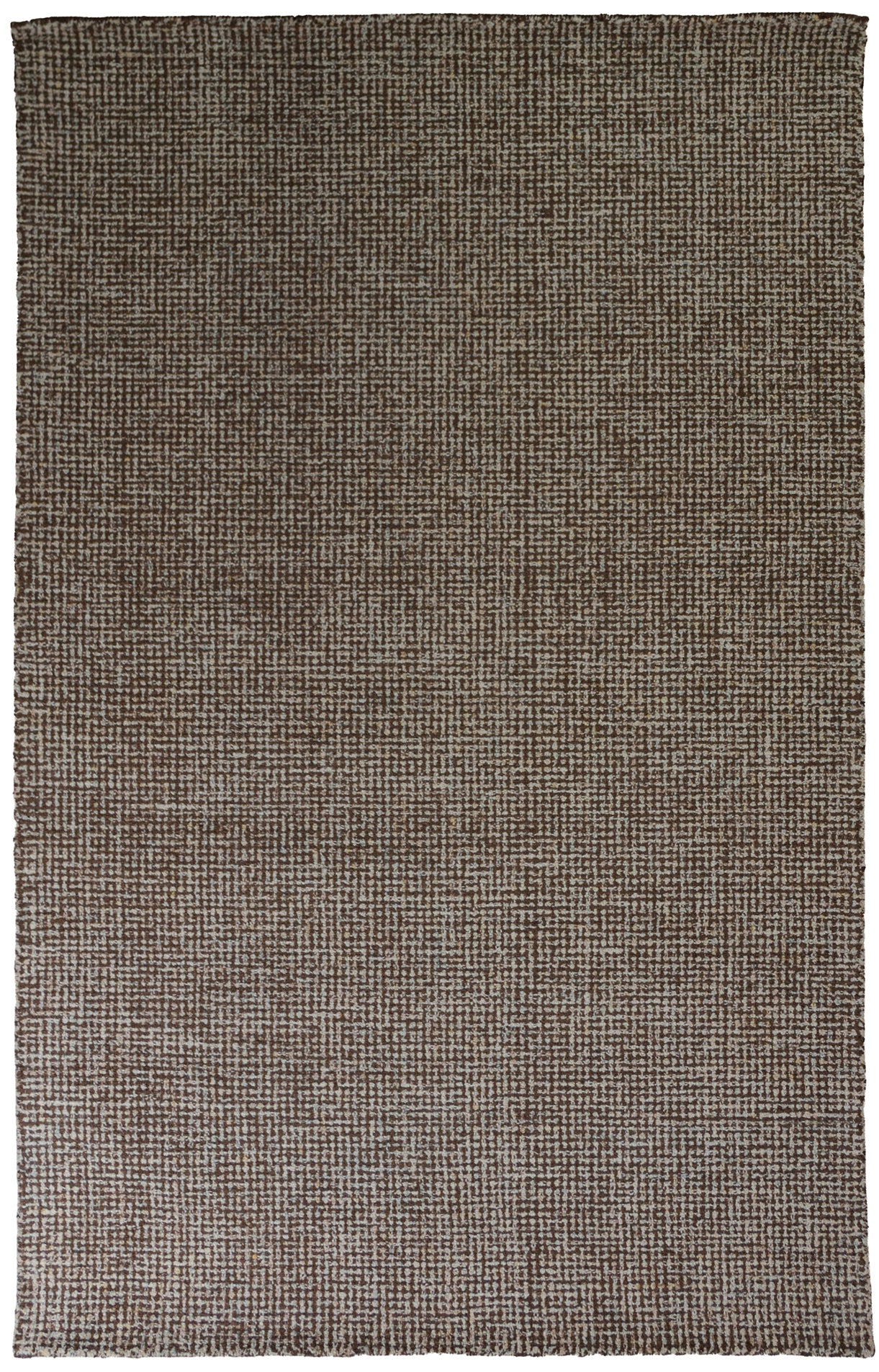 Sonoma Hand-Tufted Wool Rug - Brown & Ivory - flat lay