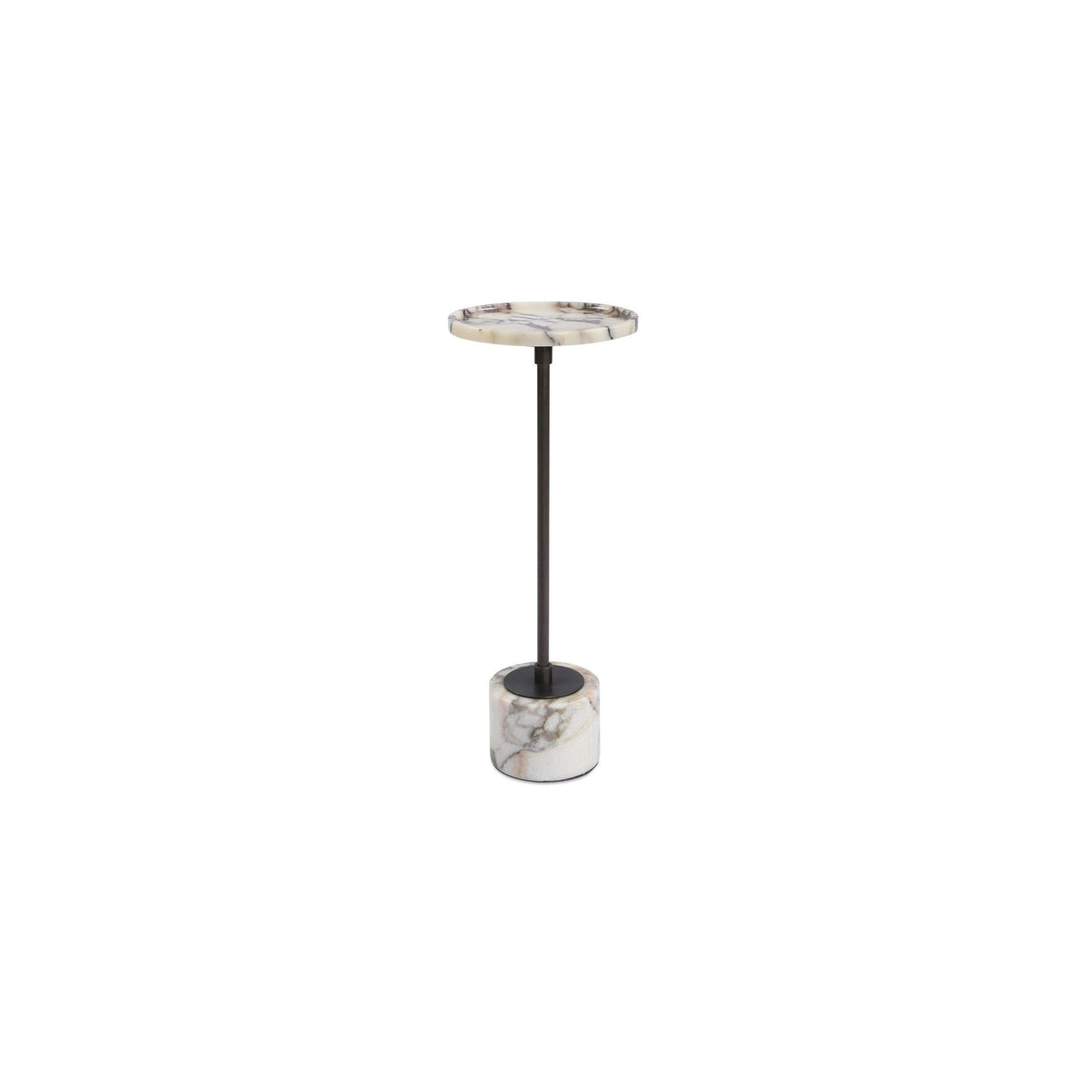 Brunson Drink Table in white — Rachel Blindauer