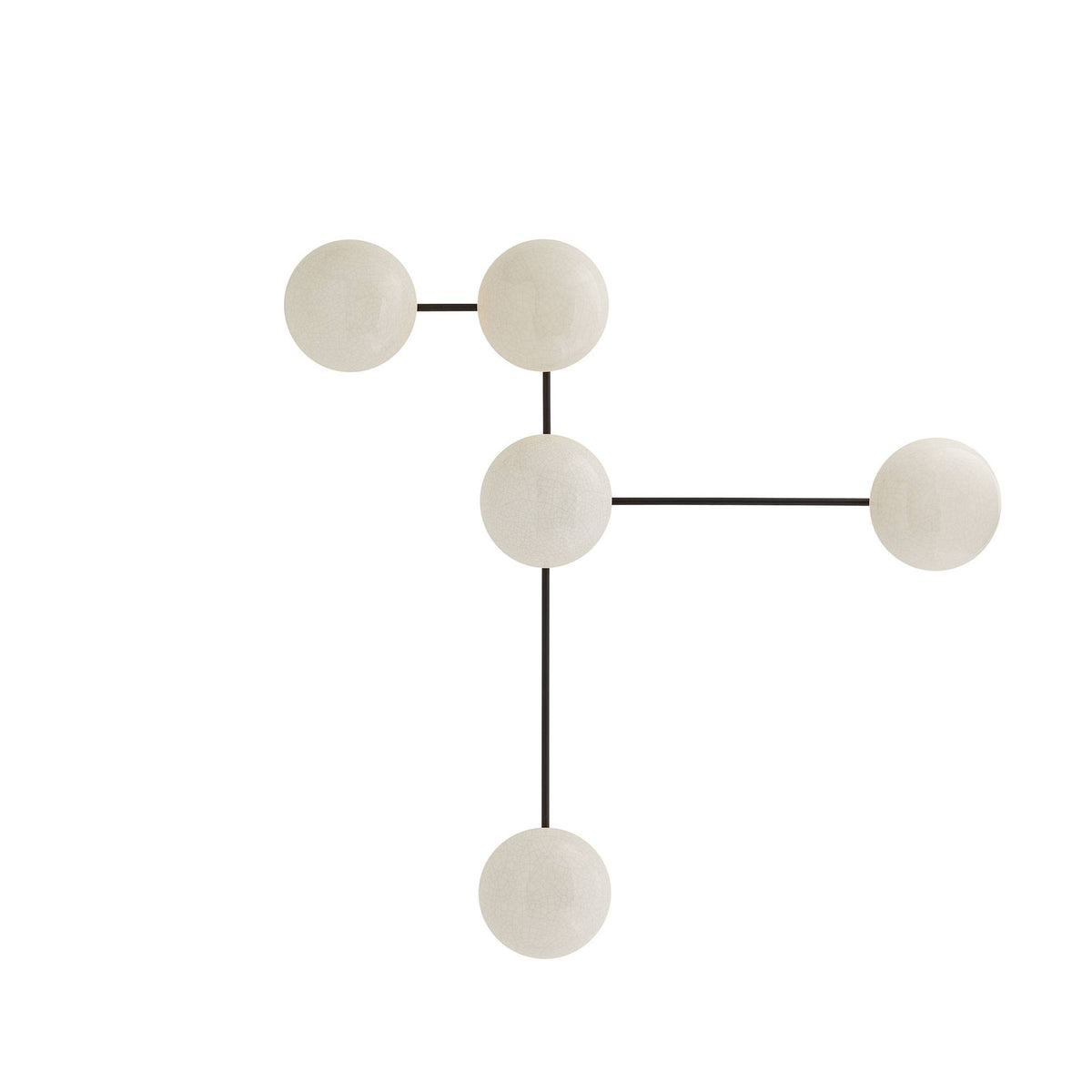 Constellation ivory crackle ceramic sconce, additional view