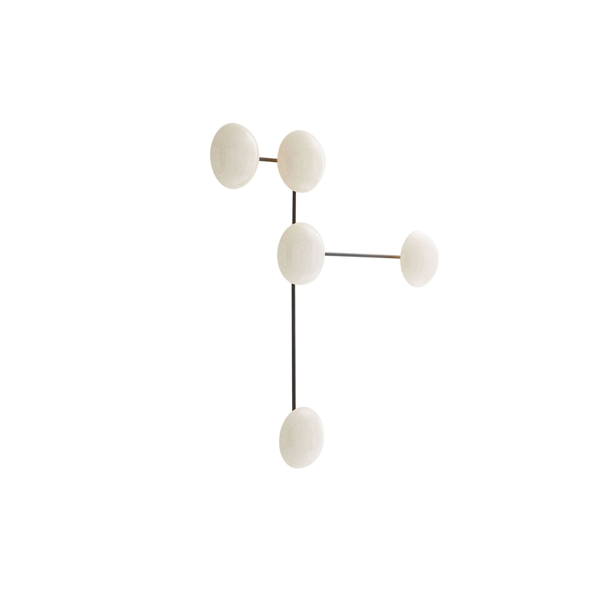 Constellation ivory crackle ceramic sconce, additional view