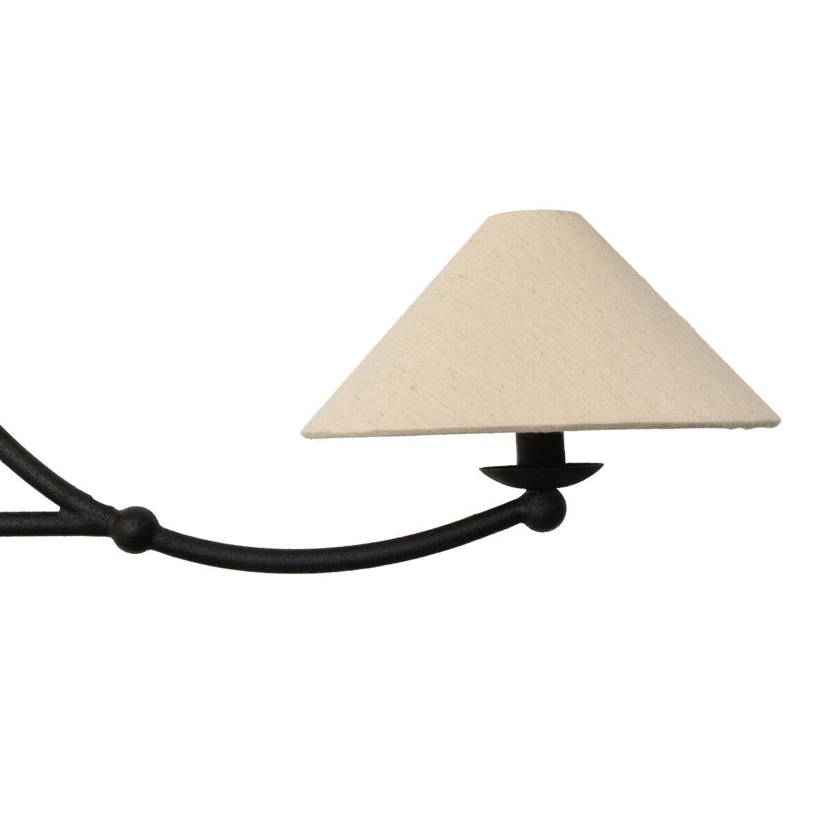 Cordoba Wrought Iron Chandelier - shade detail