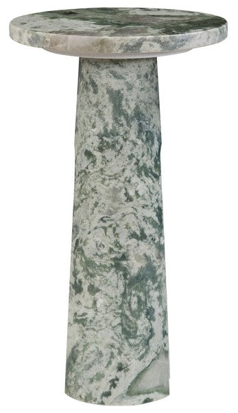 Doxander Marble Short Drink Table, Green