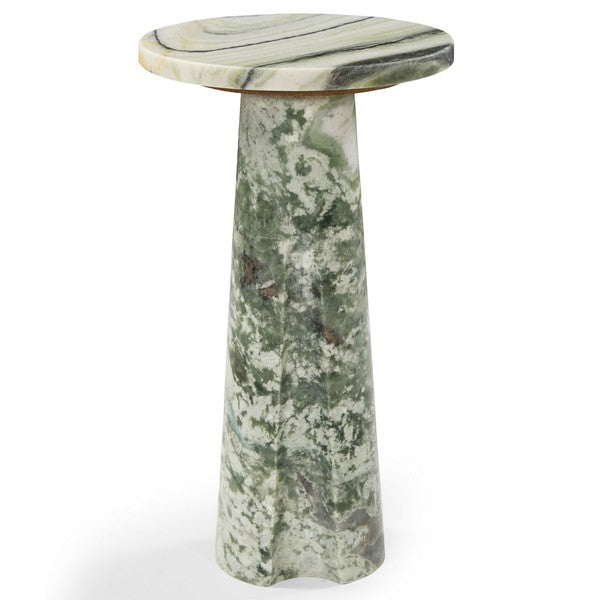 Kensington Marble Short Drink Table, Green