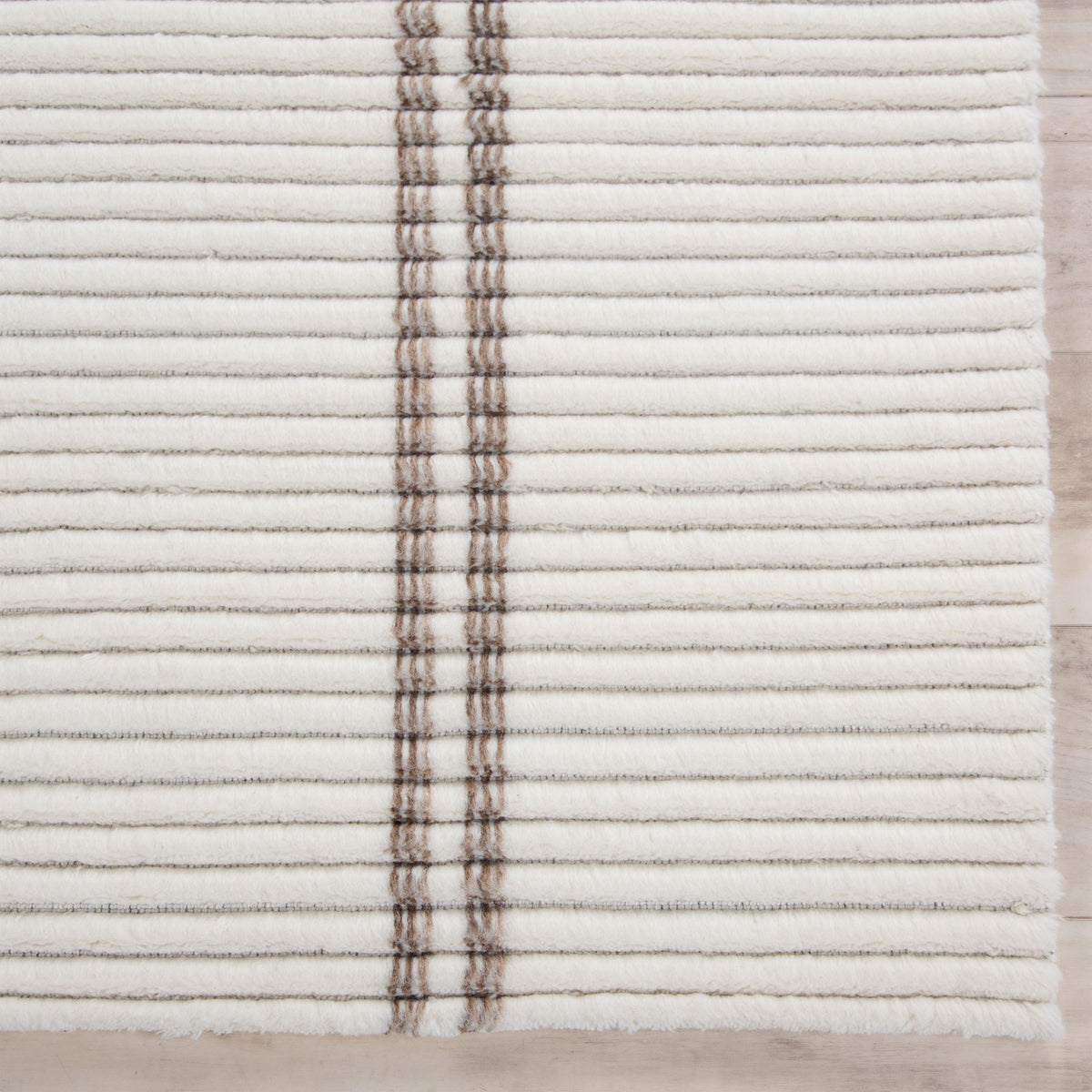 Reverie Hand-Loomed Wool Rug — Ivory & Brown