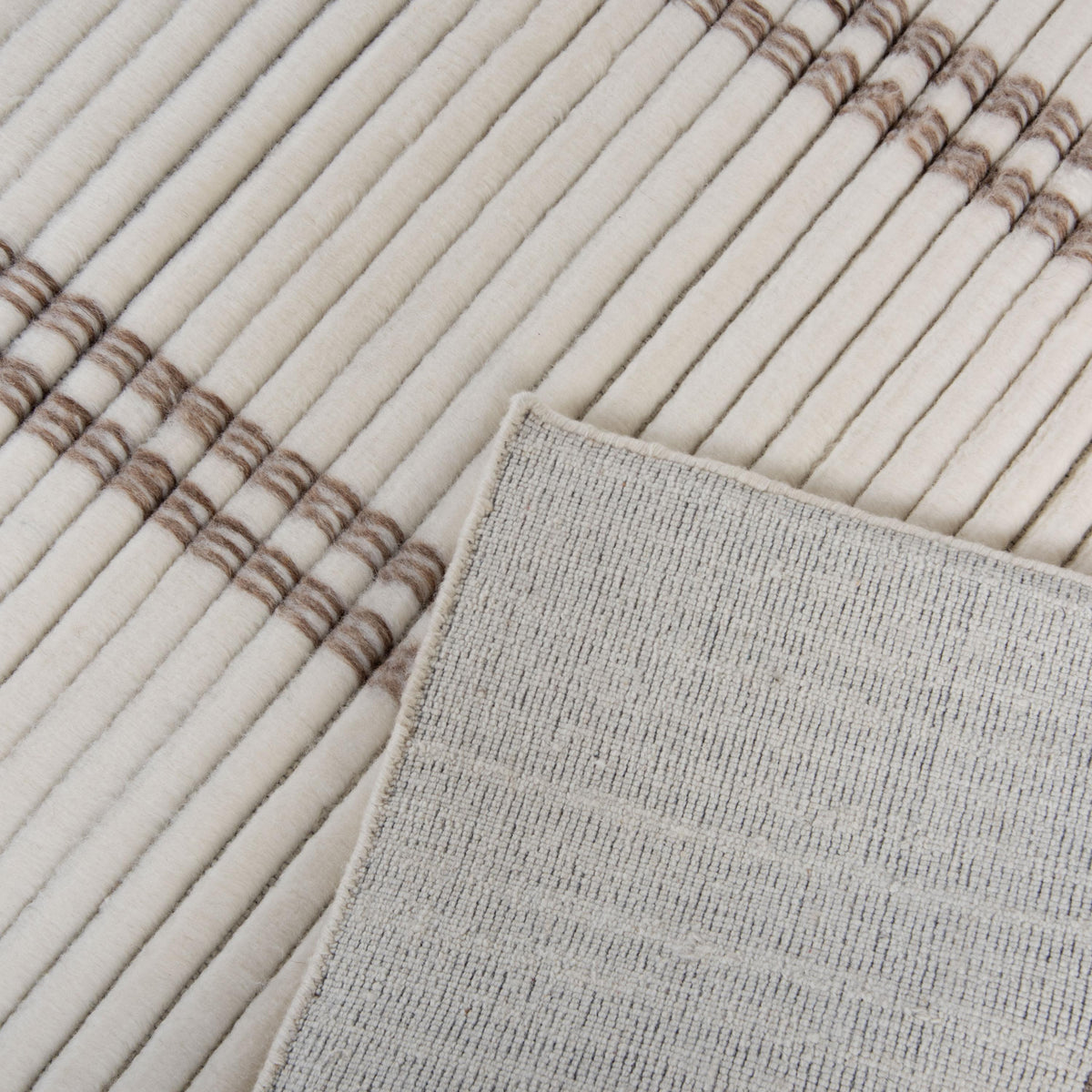 Reverie Hand-Loomed Wool Rug — Ivory & Brown