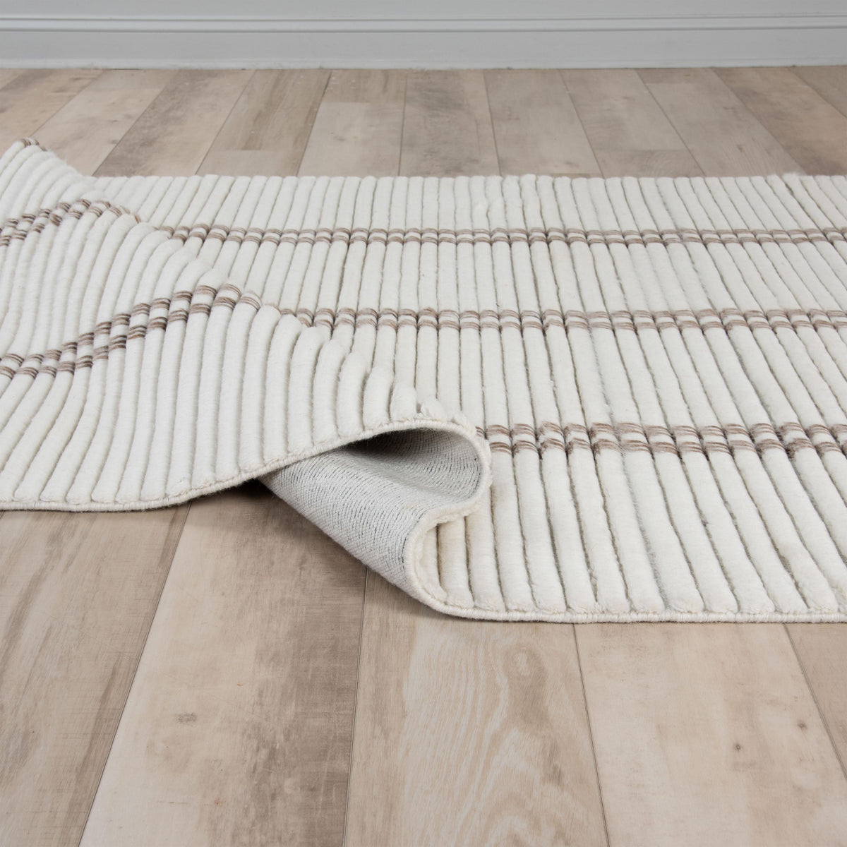 Reverie Hand-Loomed Wool Rug — Ivory & Brown