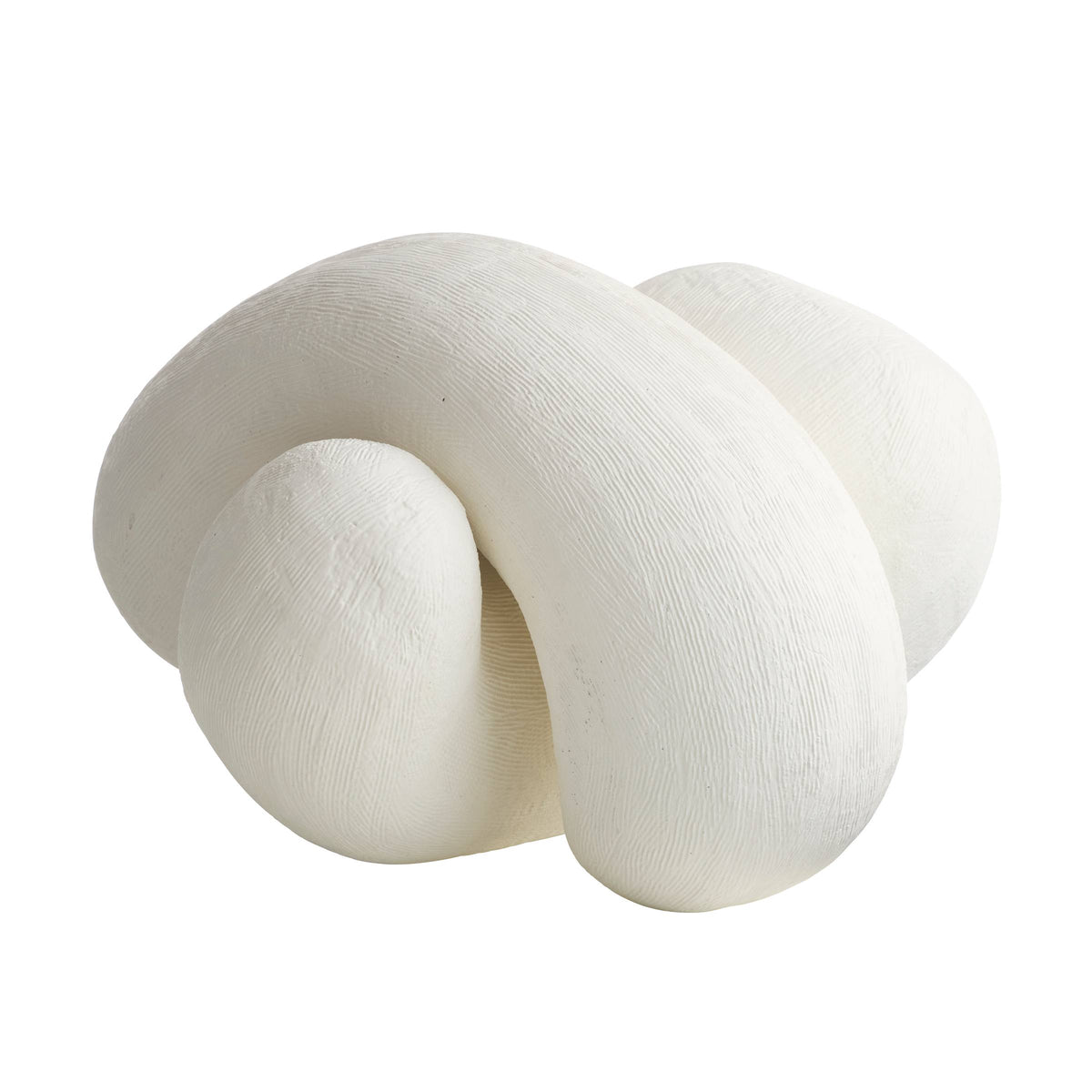 Entwine white knot sculptures, additional view