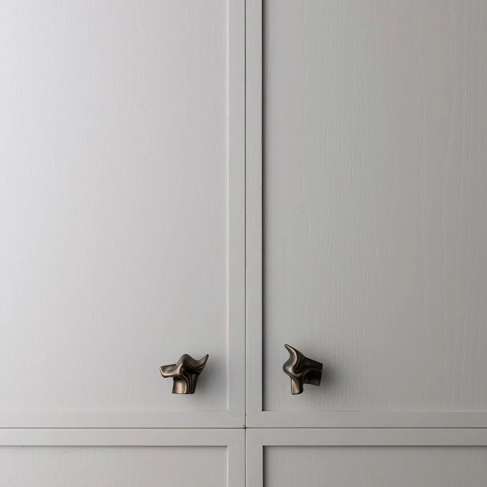 Fold Brass Cabinet Knob — lifestyle kitchen
