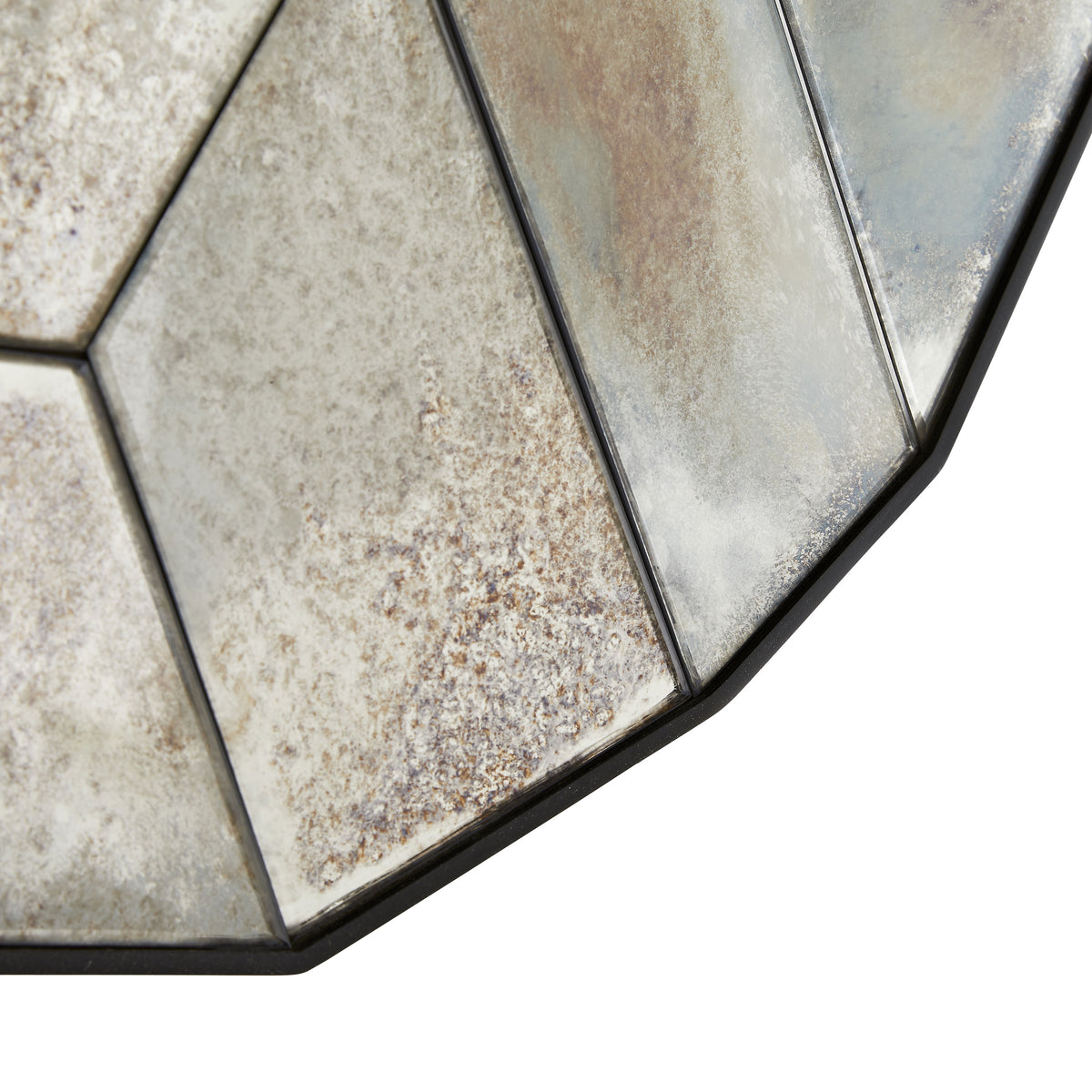 Gemma faceted antiqued glass mirror, additional view