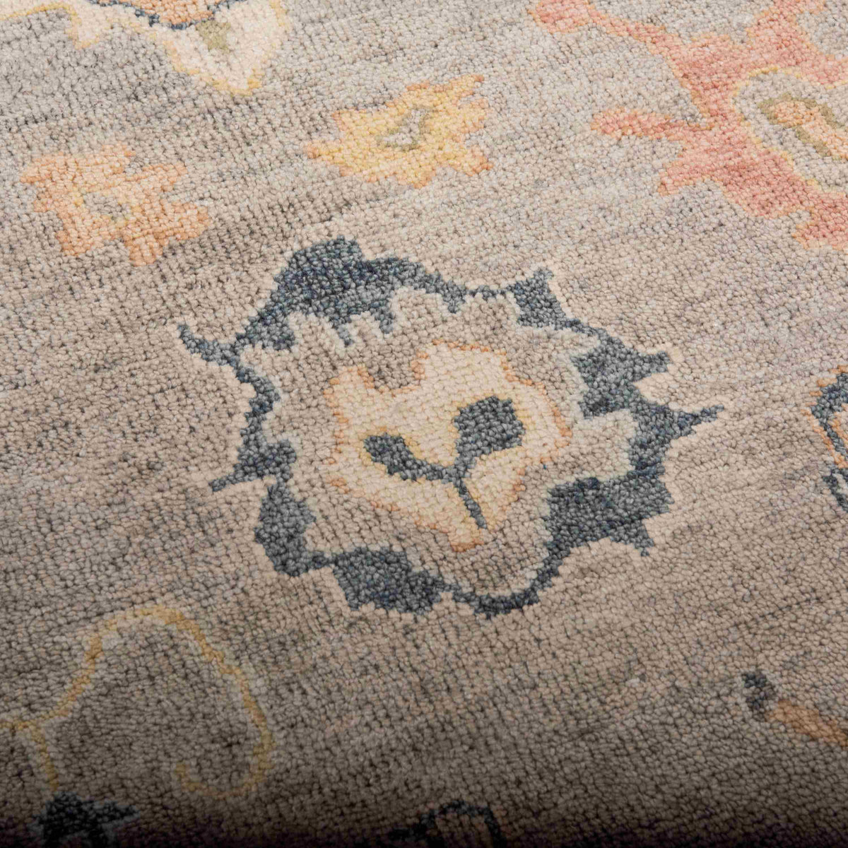 Heritage Hand-Knotted Wool Rug — Gray