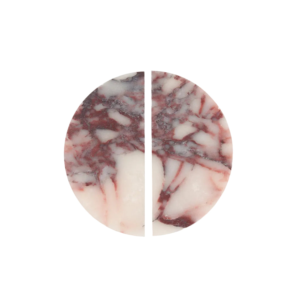 Halo Marble Cabinet Handle in Viola