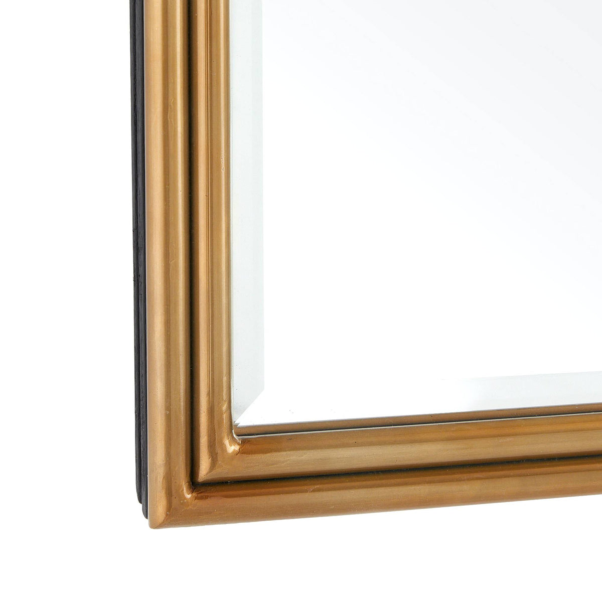 Harbor knot brass rectangular mirror, additional view