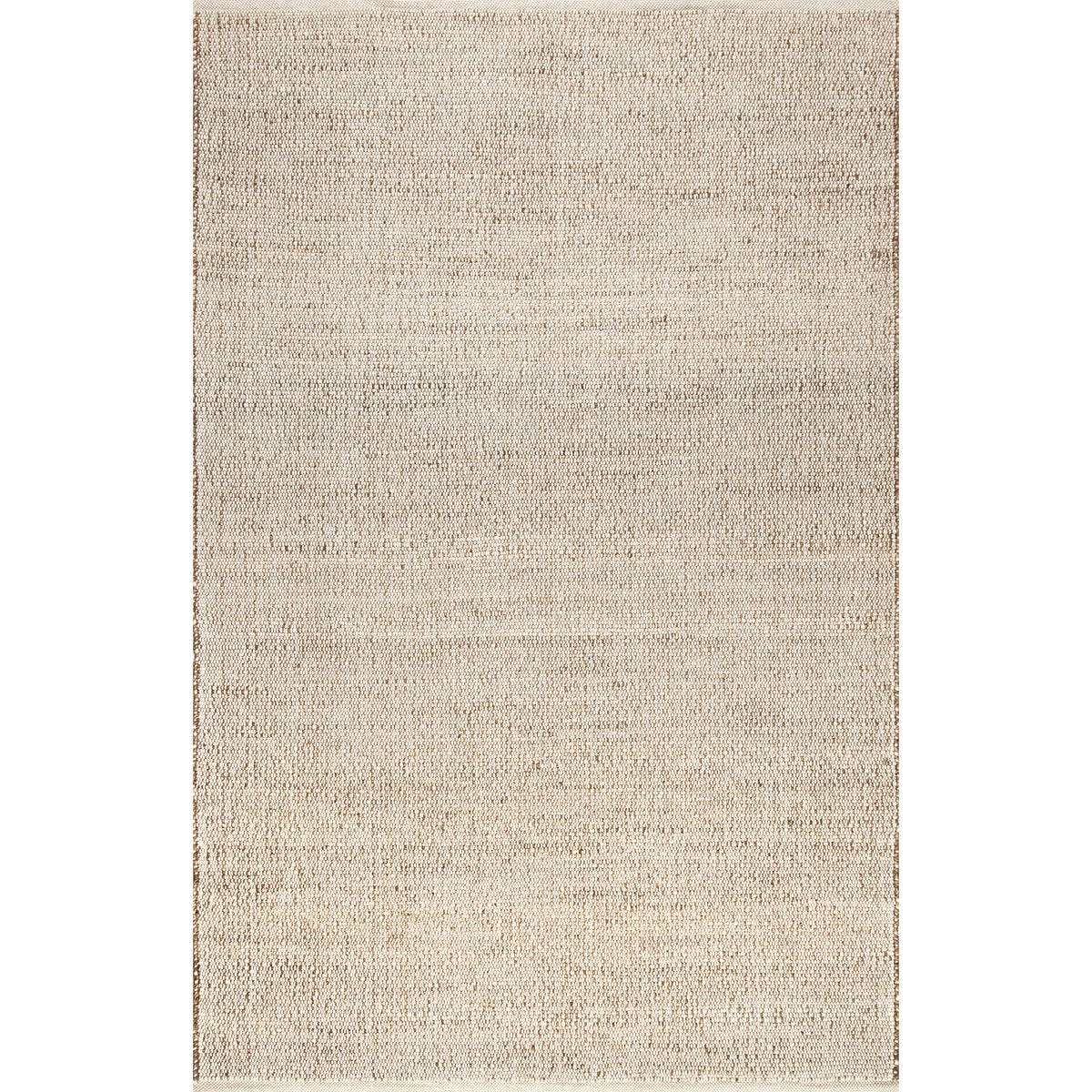 Hawthorne Handwoven Jute & Cotton Rug in Natural — overhead view