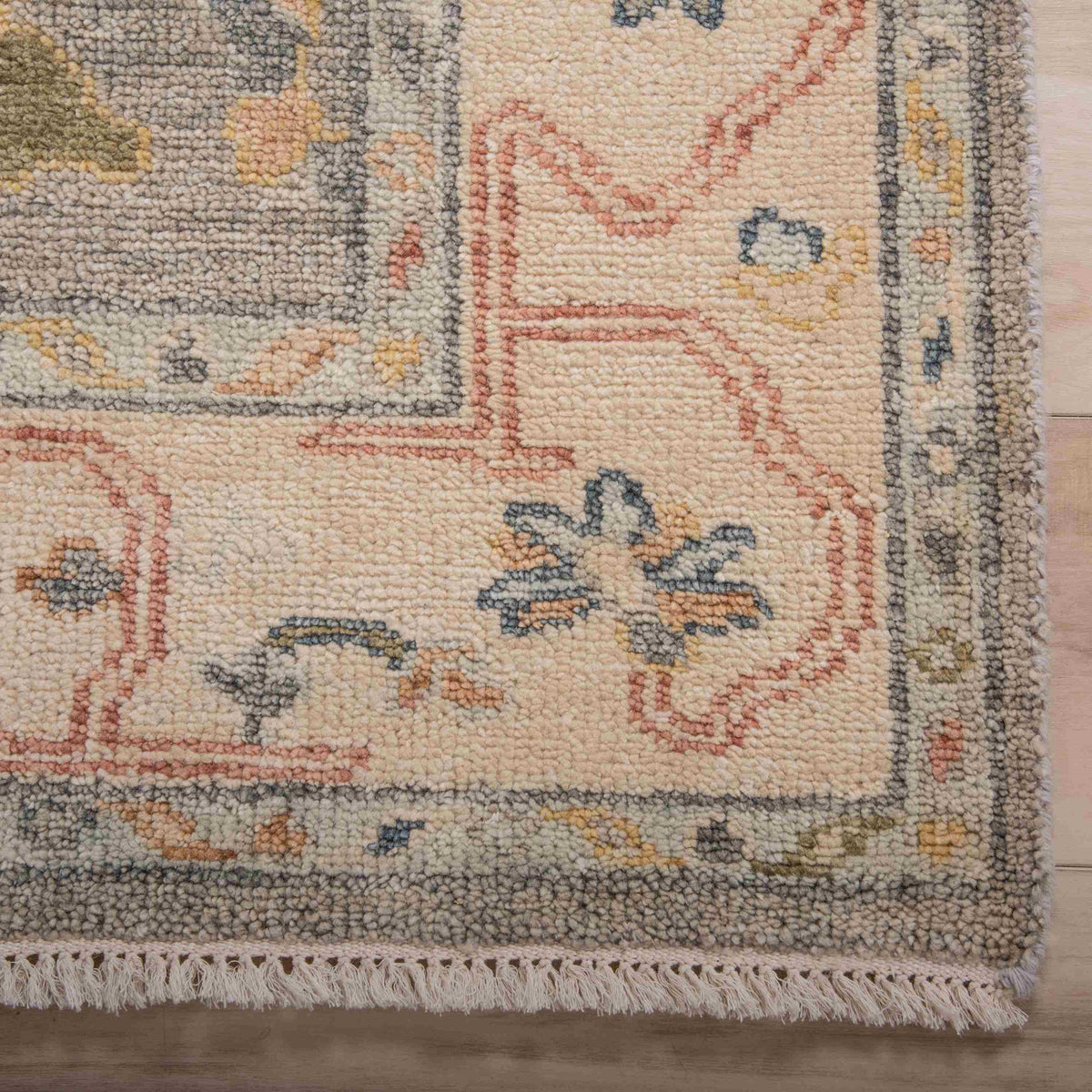 Heritage Hand-Knotted Wool Rug — Gray