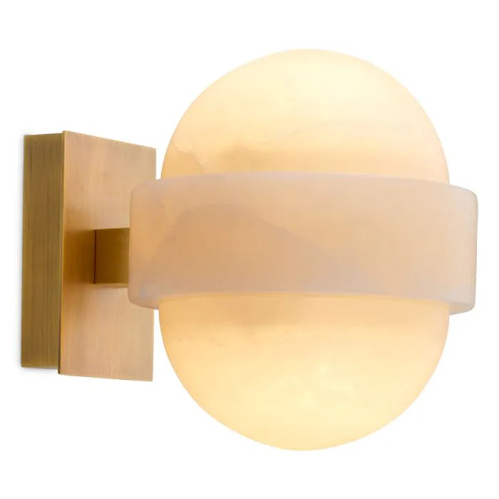 Taormina Alabaster Disc Sconce