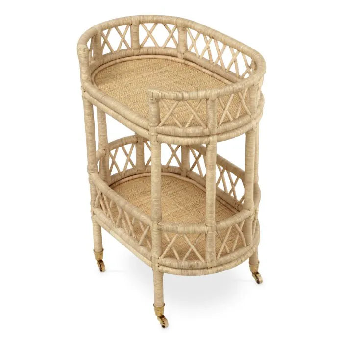 Sausalito Rattan Bar Trolley