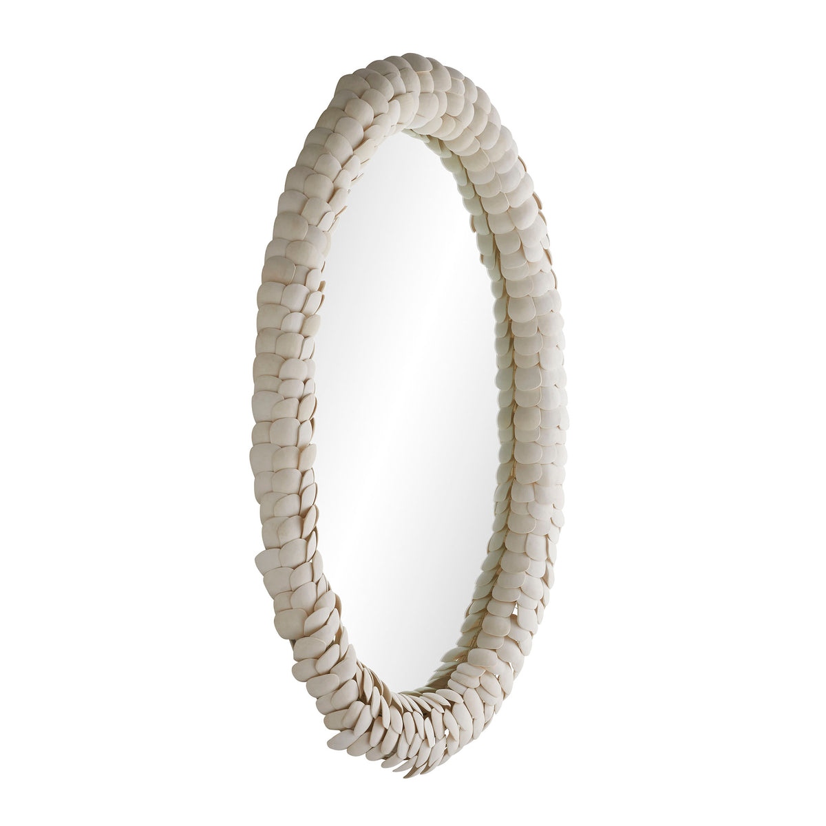 Isle coconut shell oval mirror, additional view