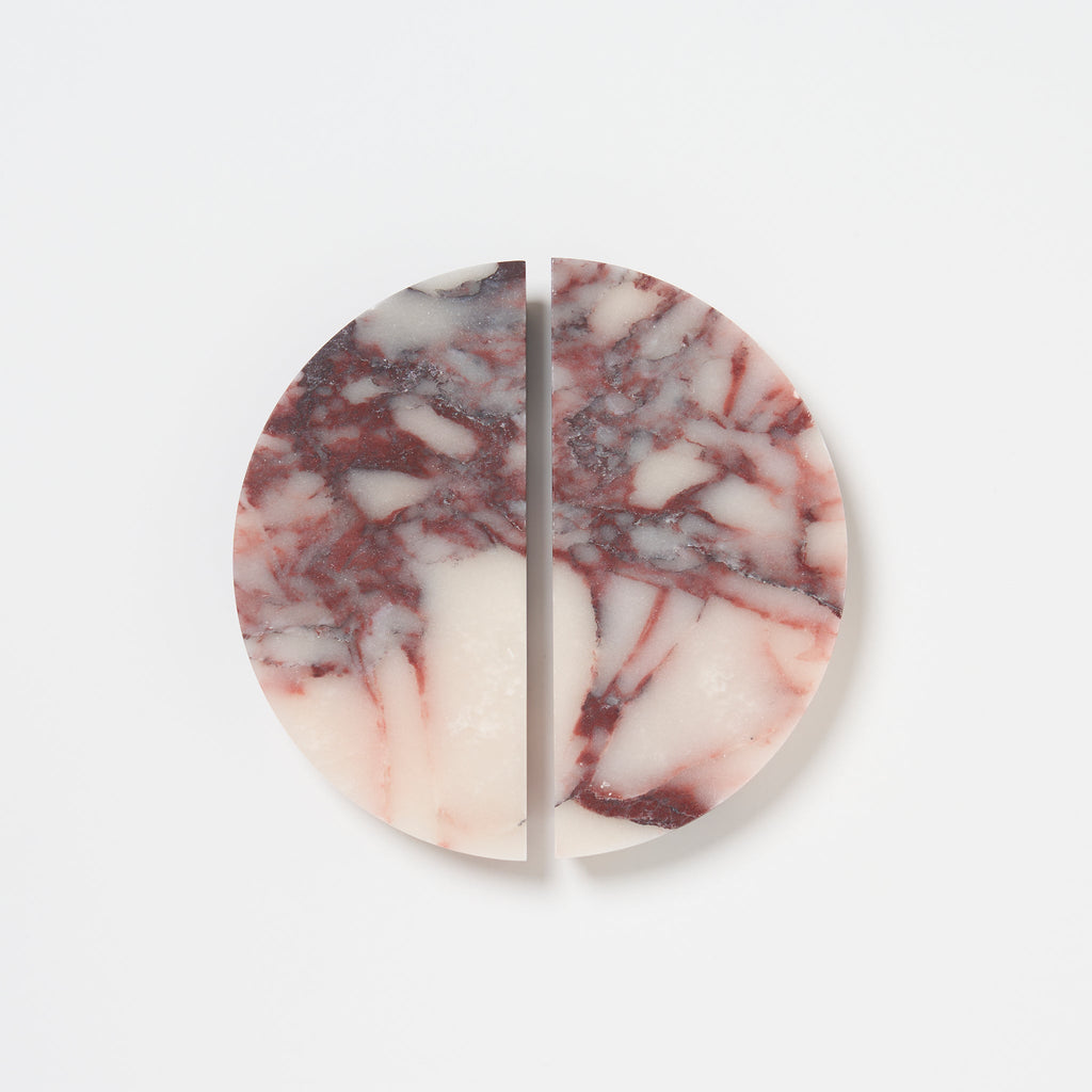 Halo Marble Cabinet Handle in Viola