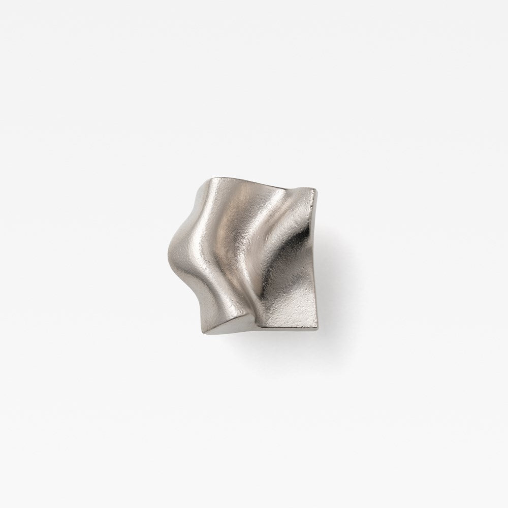 Fold Brass Cabinet Knob in Pewter
